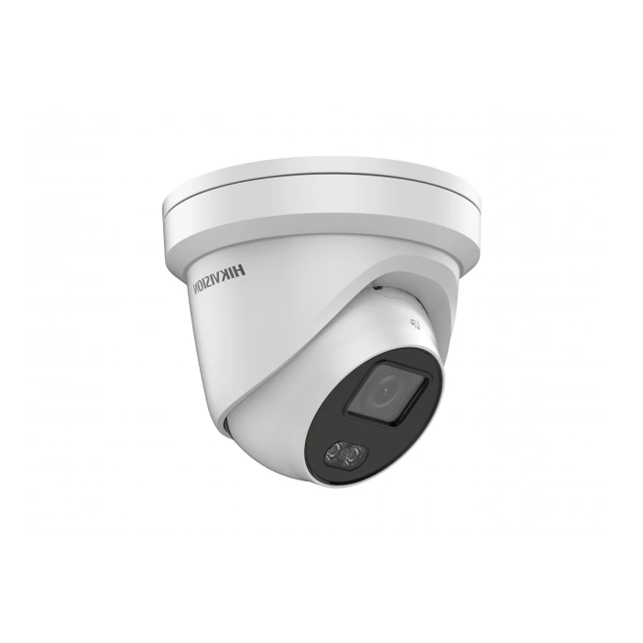 Cámara turret Hikvision ColorVu blanca